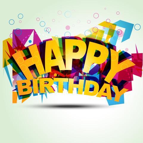 happy birthday illustration